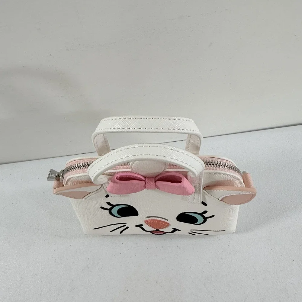 Loungefly Aristocats Marie Micro Satchel Dome Bag Purse White Face Zip Top